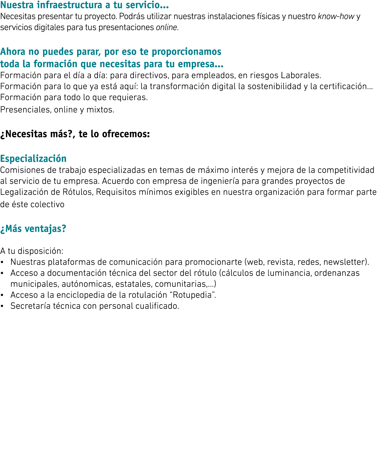 Nuestra infraestructura a tu servicio    Necesitas presentar tu proyecto  Podrás utilizar nuestras instalaciones físi   